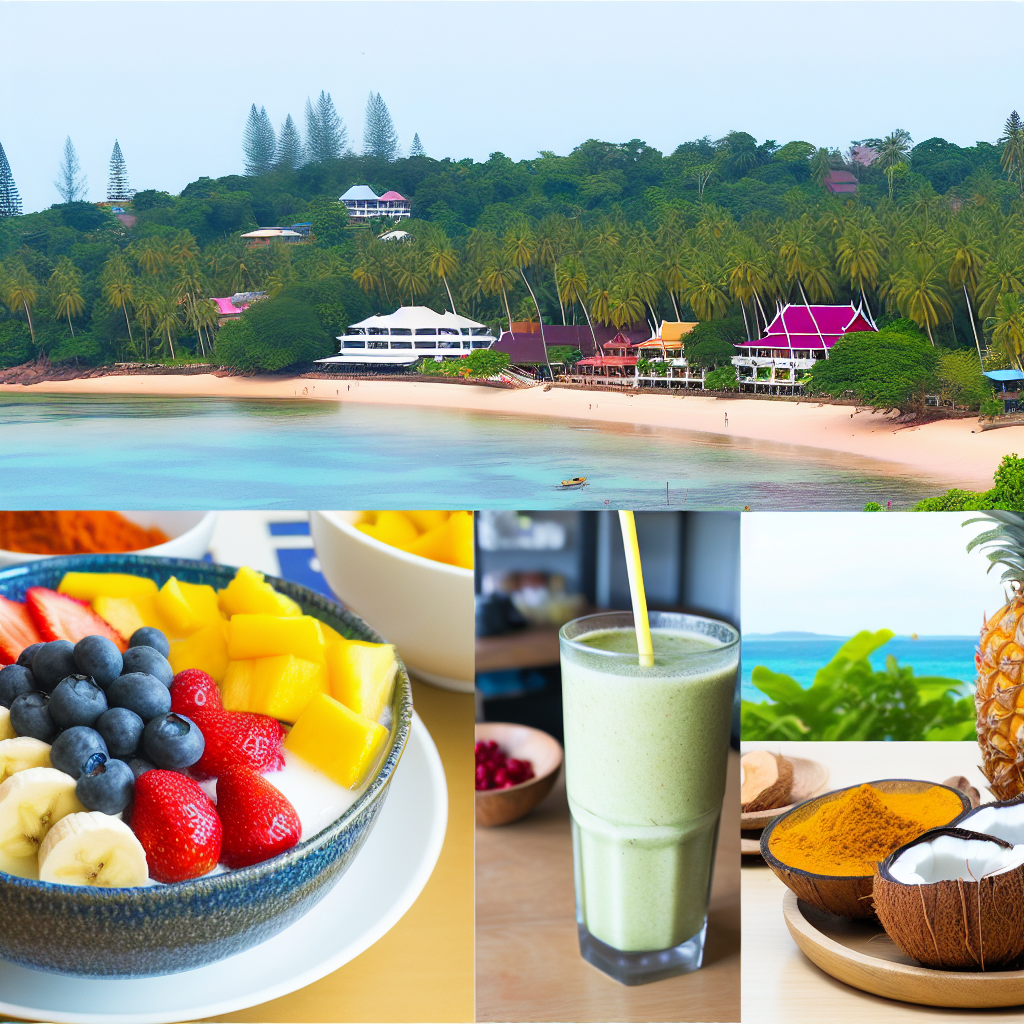 Fresh and healthy meal options served in a cozy Koh Samui restaurant.
